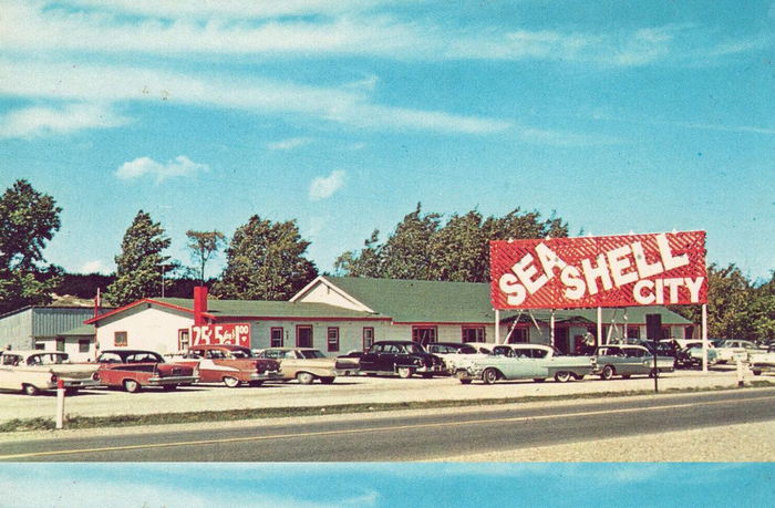 Seashell City - Old Postcard (newer photo)